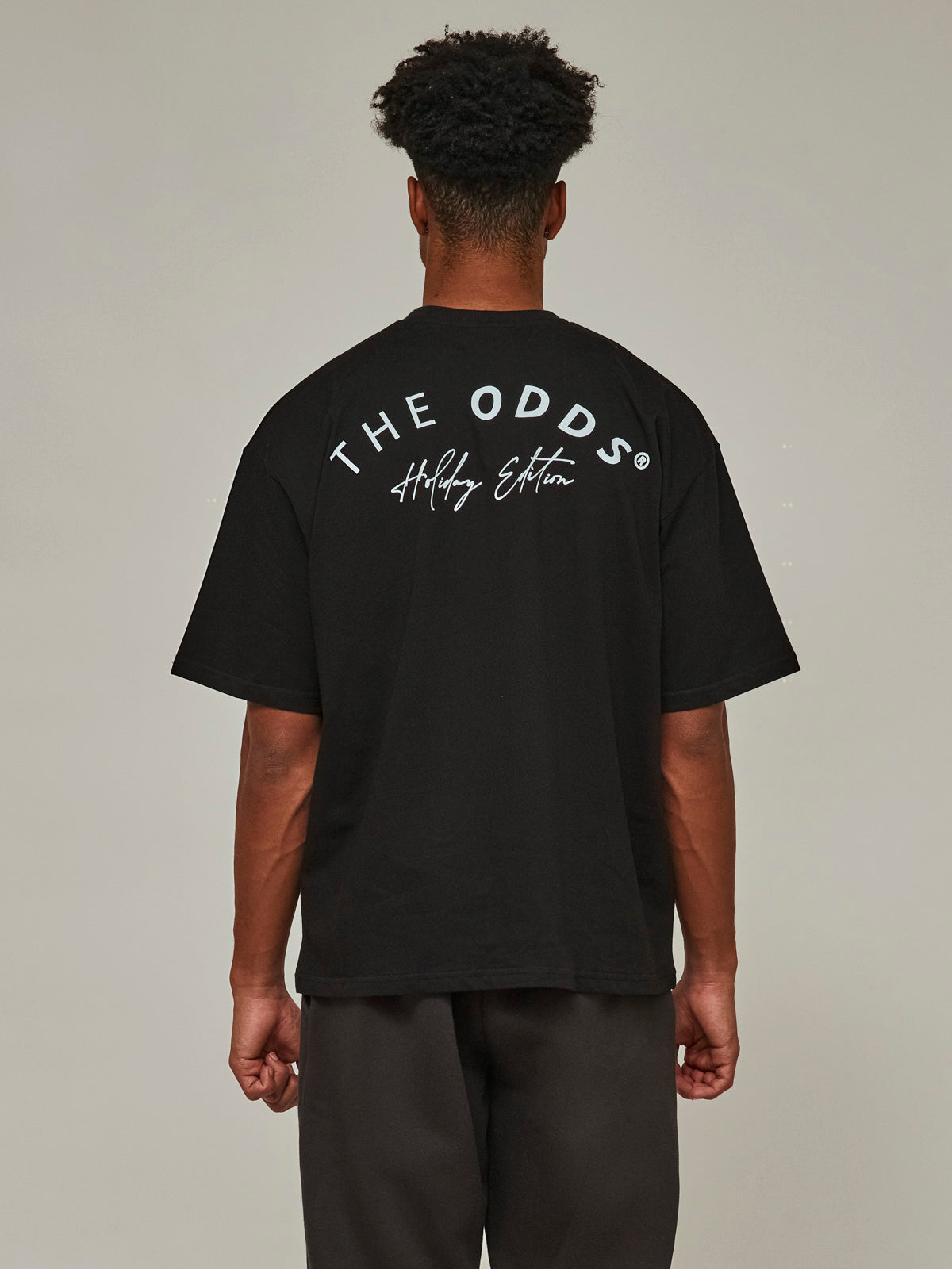 Charcoal Black Holiday Edition Loose T-Shirt/ LMTD Edition