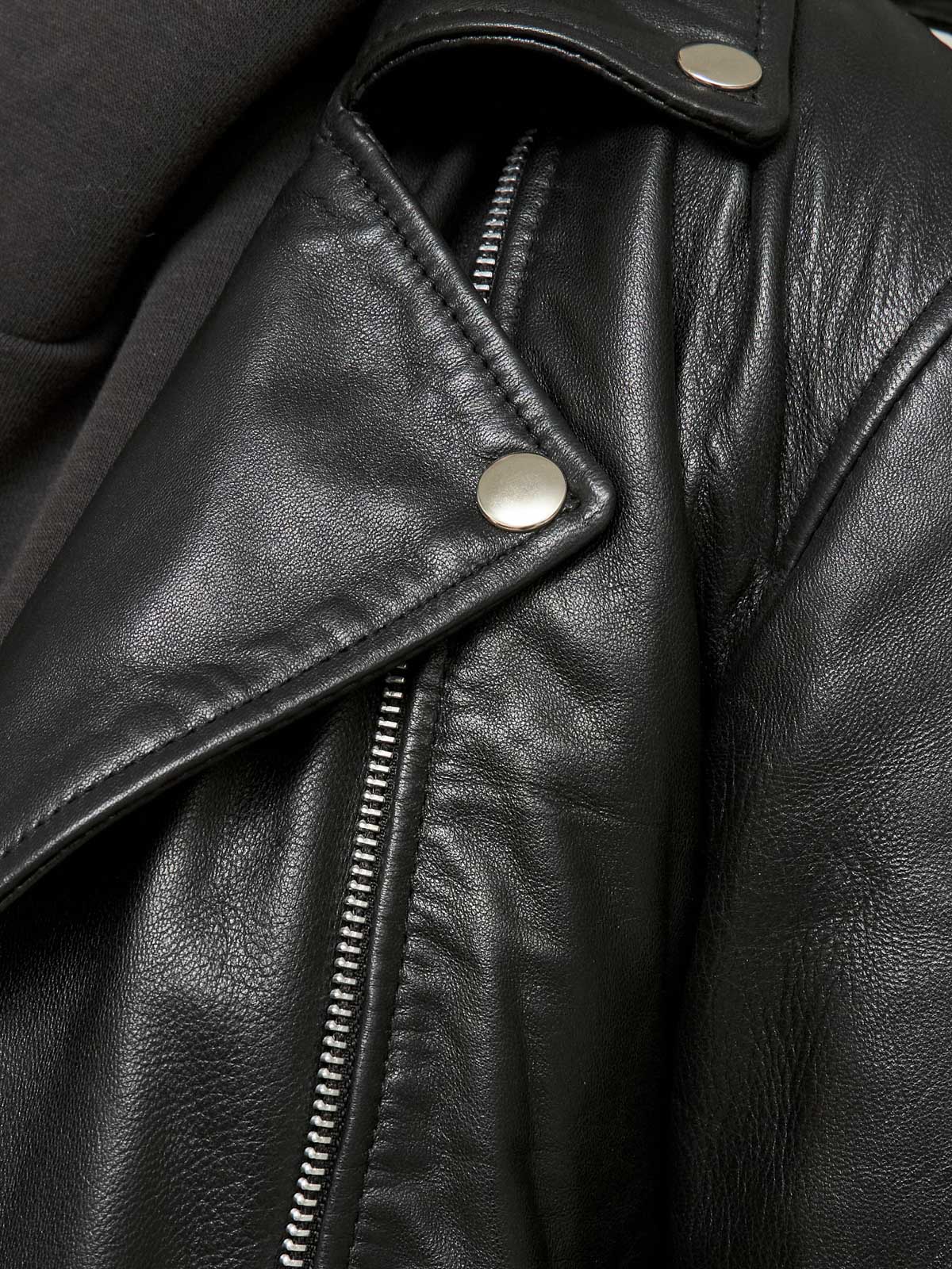 Carbon Gloss Leather Jacket Men/ LMTD Edition