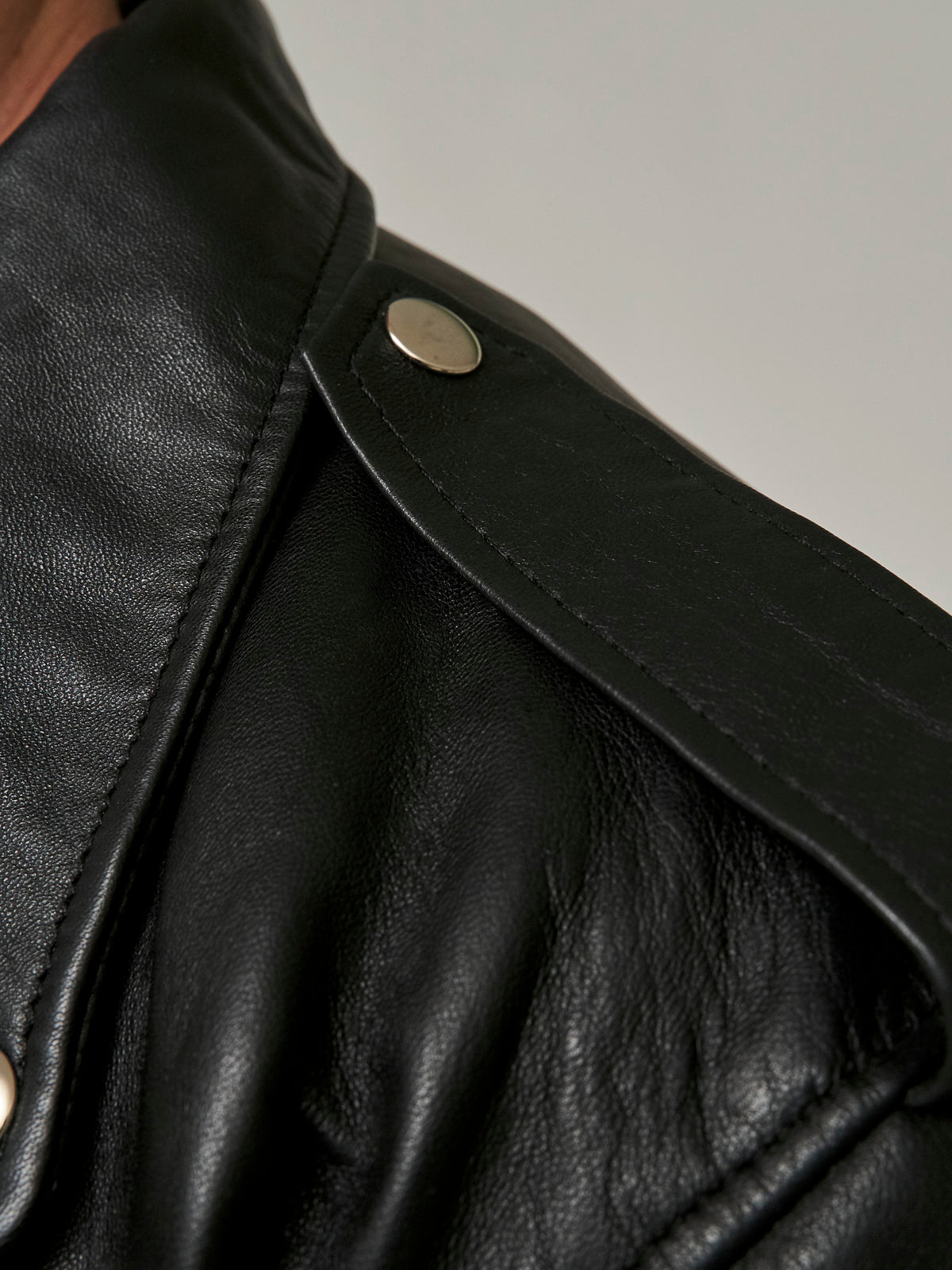 Carbon Matte Leather Jacket Men/ LMTD Edition
