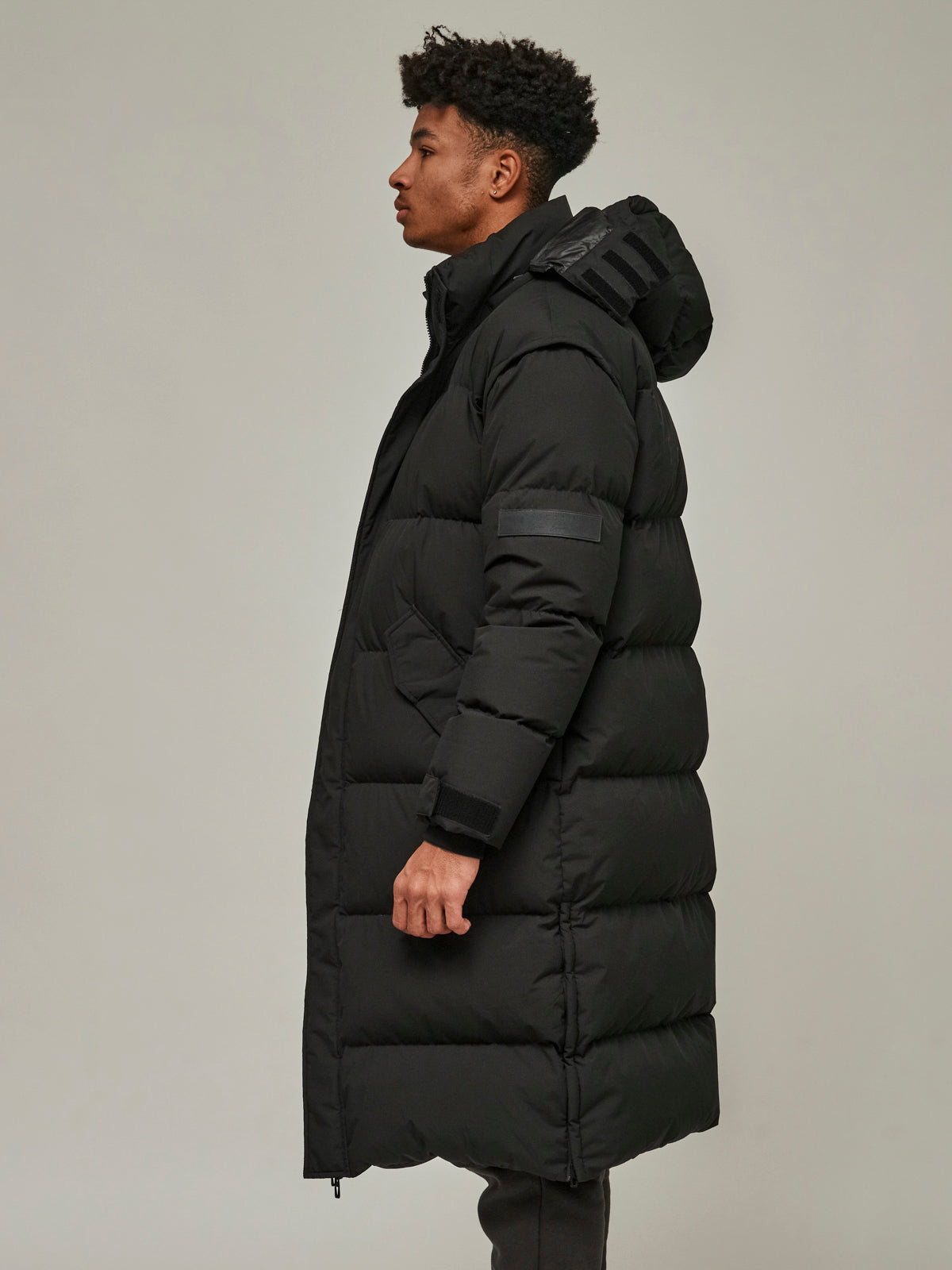 Carbon Black Long Puffer Jacket/ LMTD edition