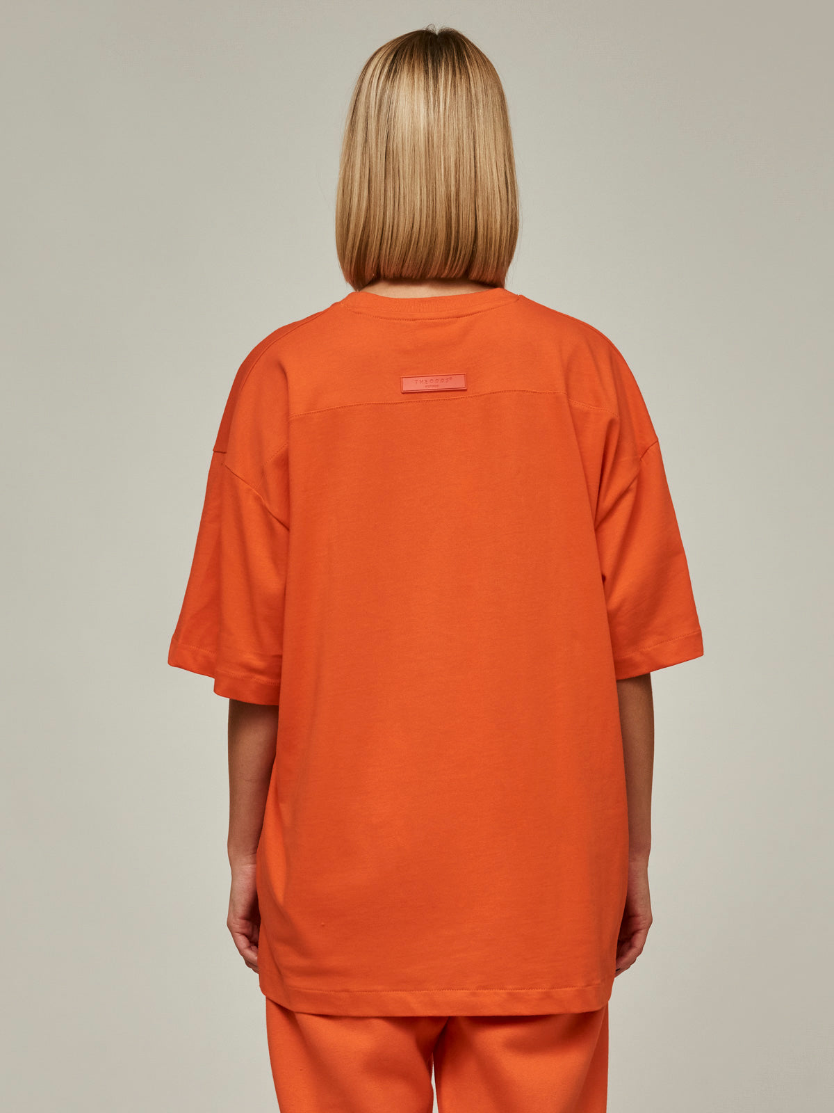 Loose T-Shirt Odd Orange/ alphabet