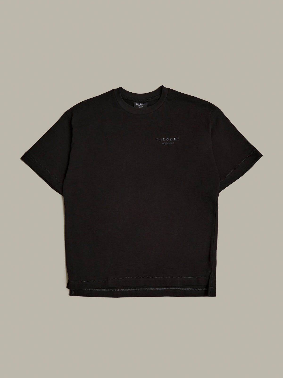 Loose T-Shirt Storm Grey/ alphabet