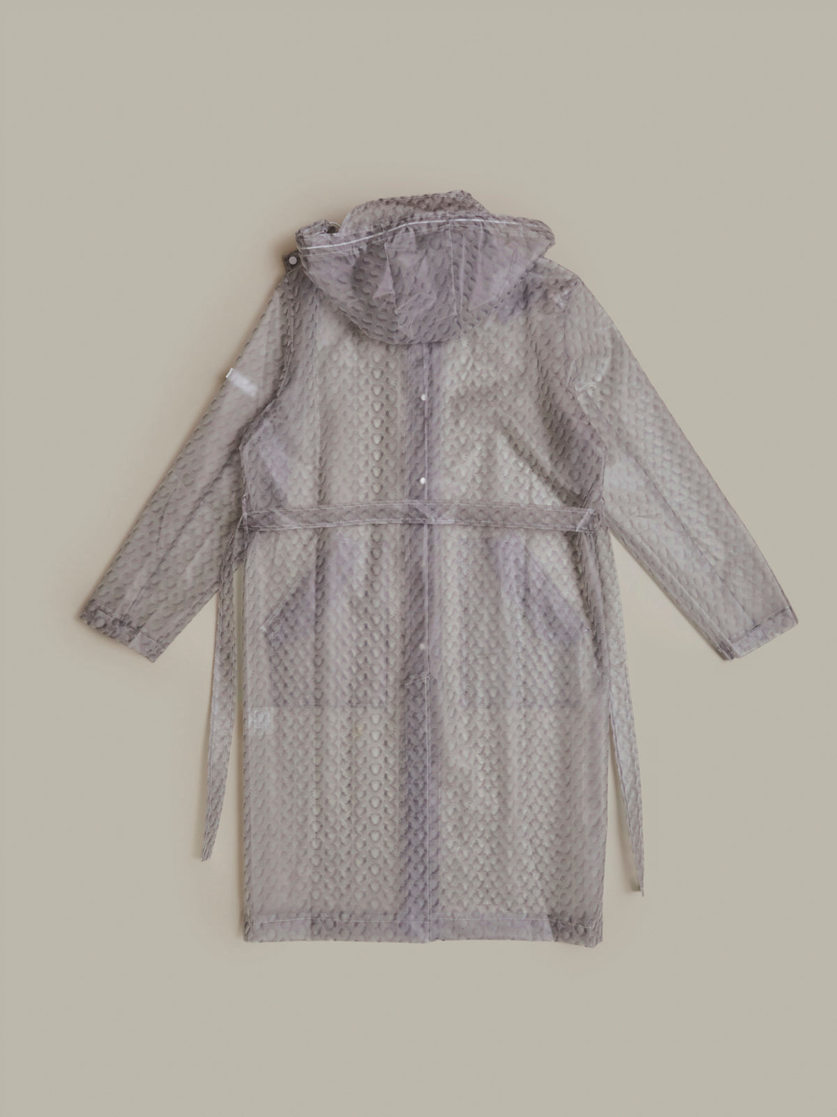 Print Marble White-Grey Raincoat/ LMTD edition
